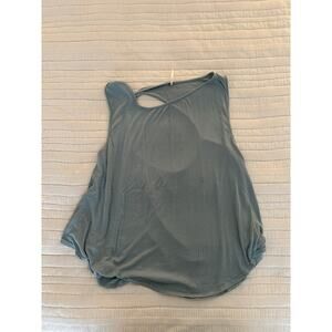 Free People M Ribbed Open Back Tank